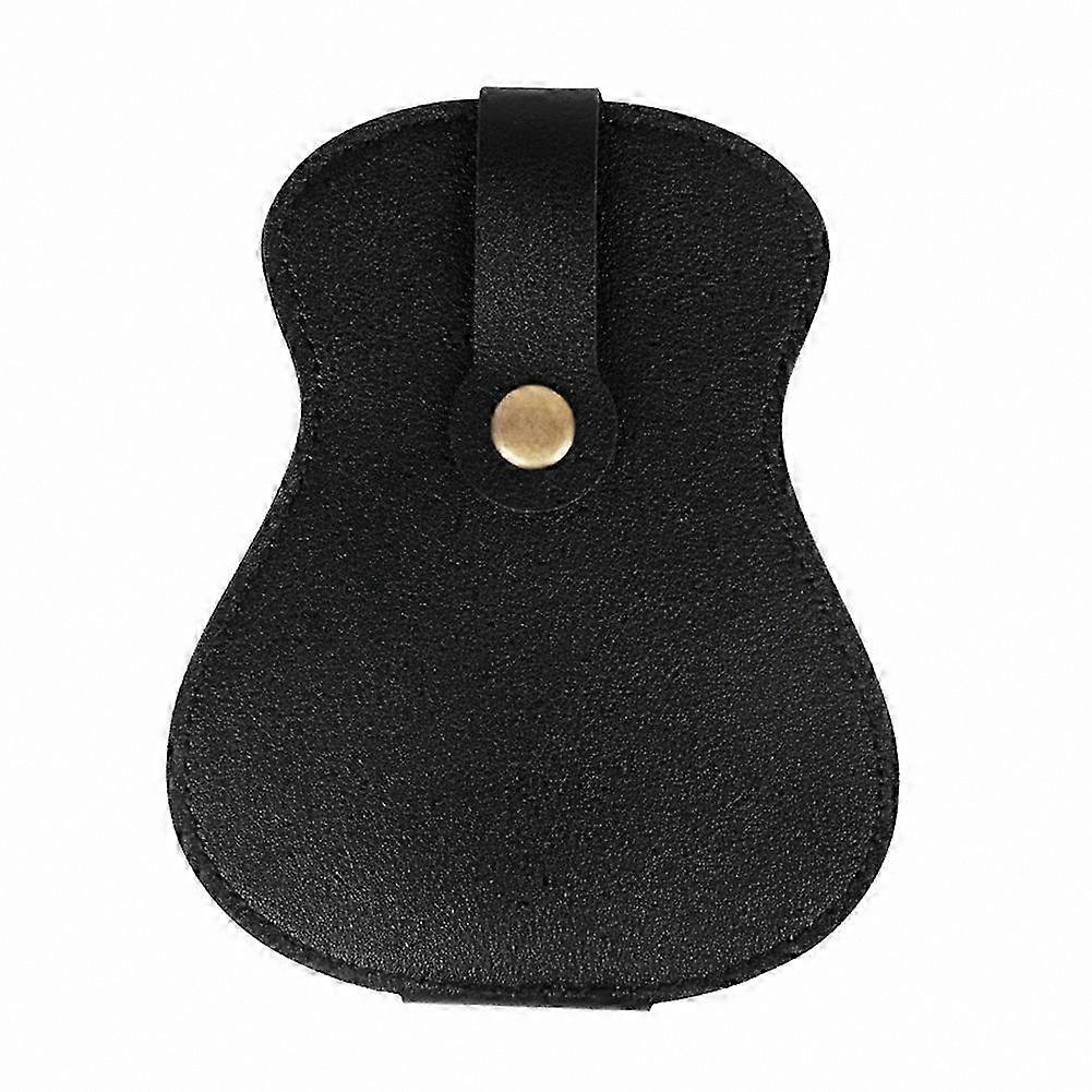 Multi-Slot PU Guitar Pick Holder Case for Storage Orange