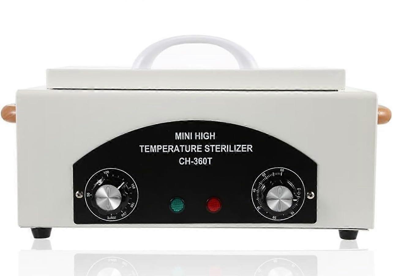 Dry Heat Sterilizer for Metal Tools with Adjustable Temperature Timer Professional Nail Salon Box
