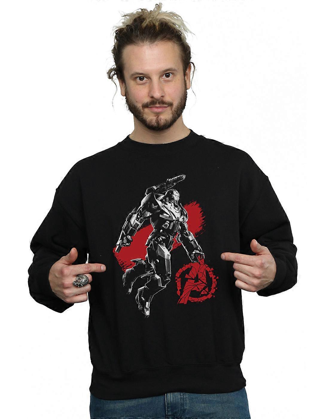 Marvel Men's Avengers Endgame Mono War Machine Sweatshirt