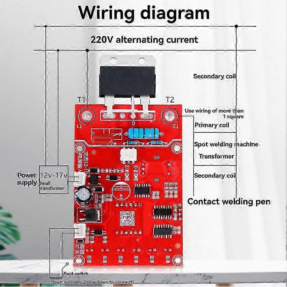 41A Spot Welder Control Board Single Dual Pulse Controller Adjustable Time Current