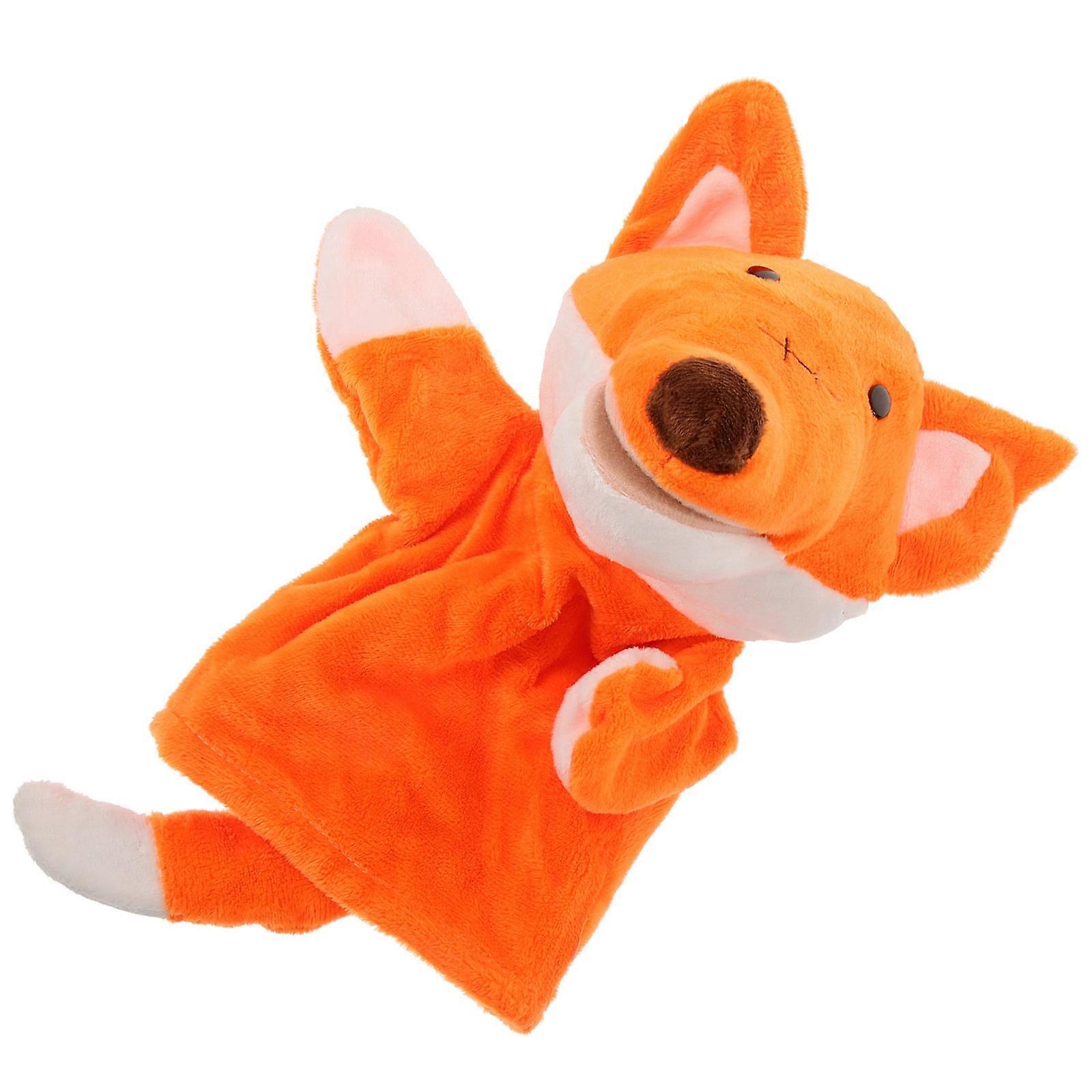 Interactive Hand Puppet Plush Foxes Toy for Kids Playing Cute
