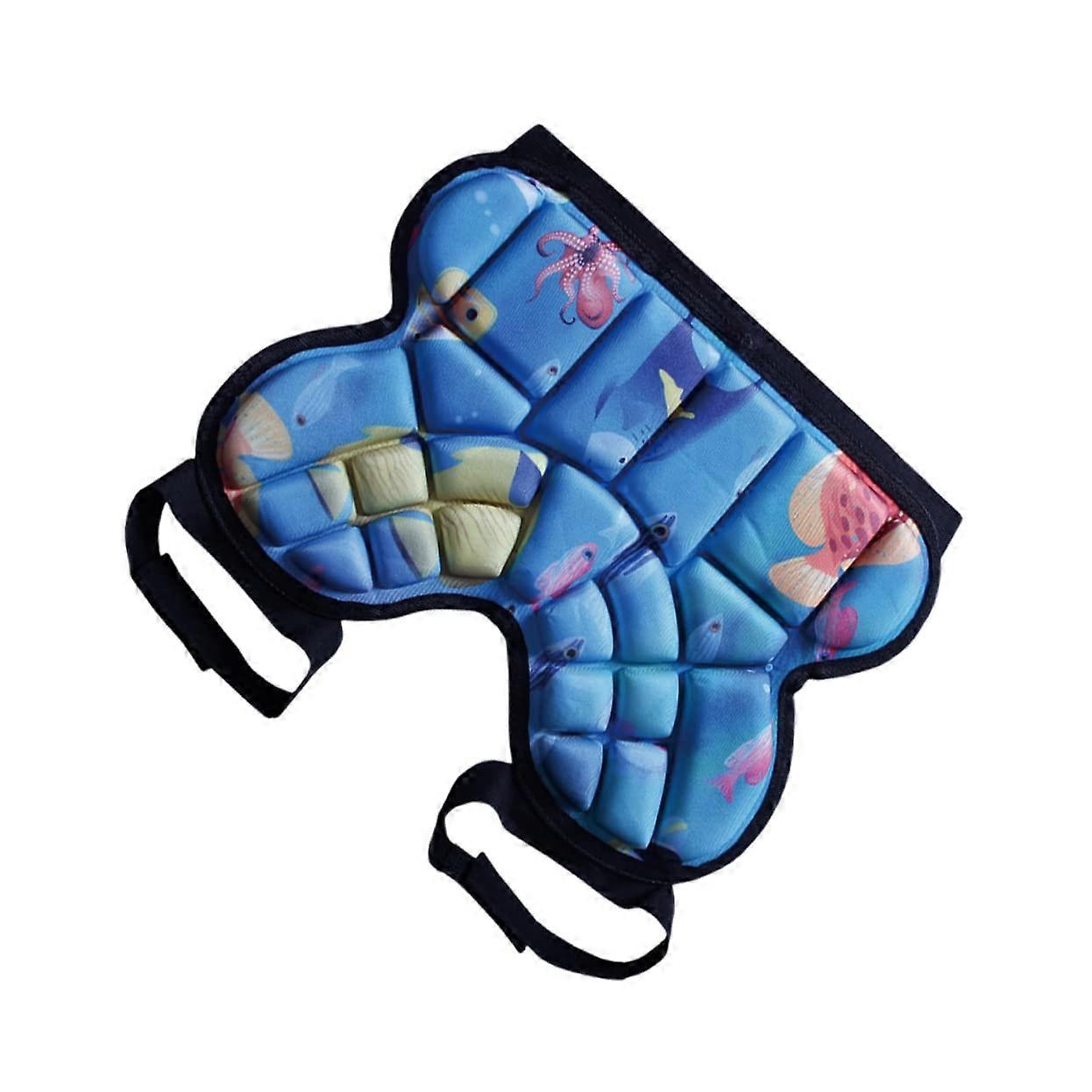 Calças de hóquei infantis acolchoadas com proteção resistente a impactos para patinação e snowboard.