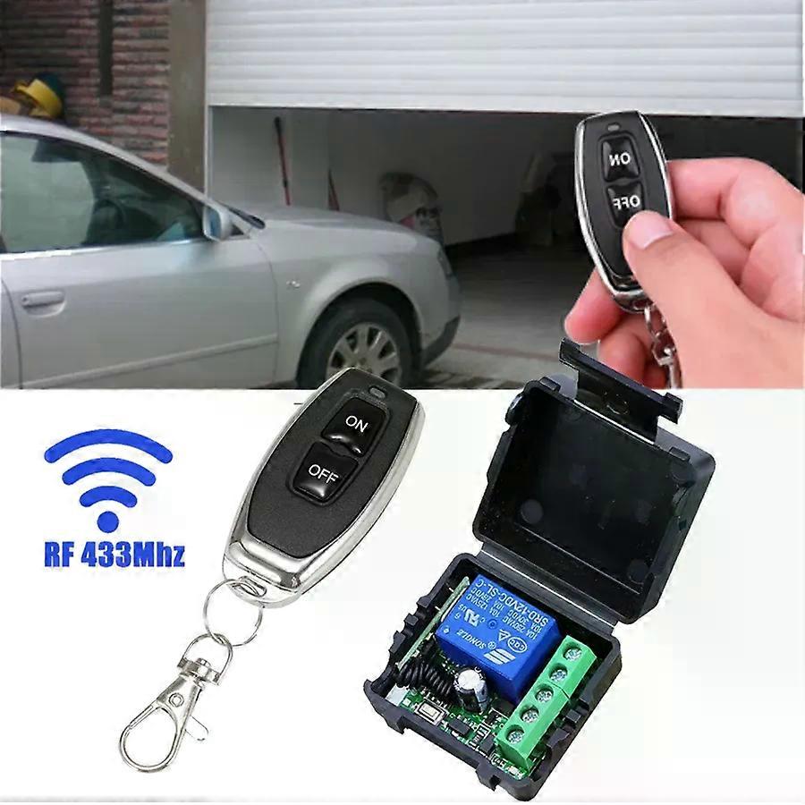 DC 12V Remote Control Smart Switch Universal RF 433MHz Gate Garage Door Led Lighting Asking Code Relay Receiver Mini Module 10A