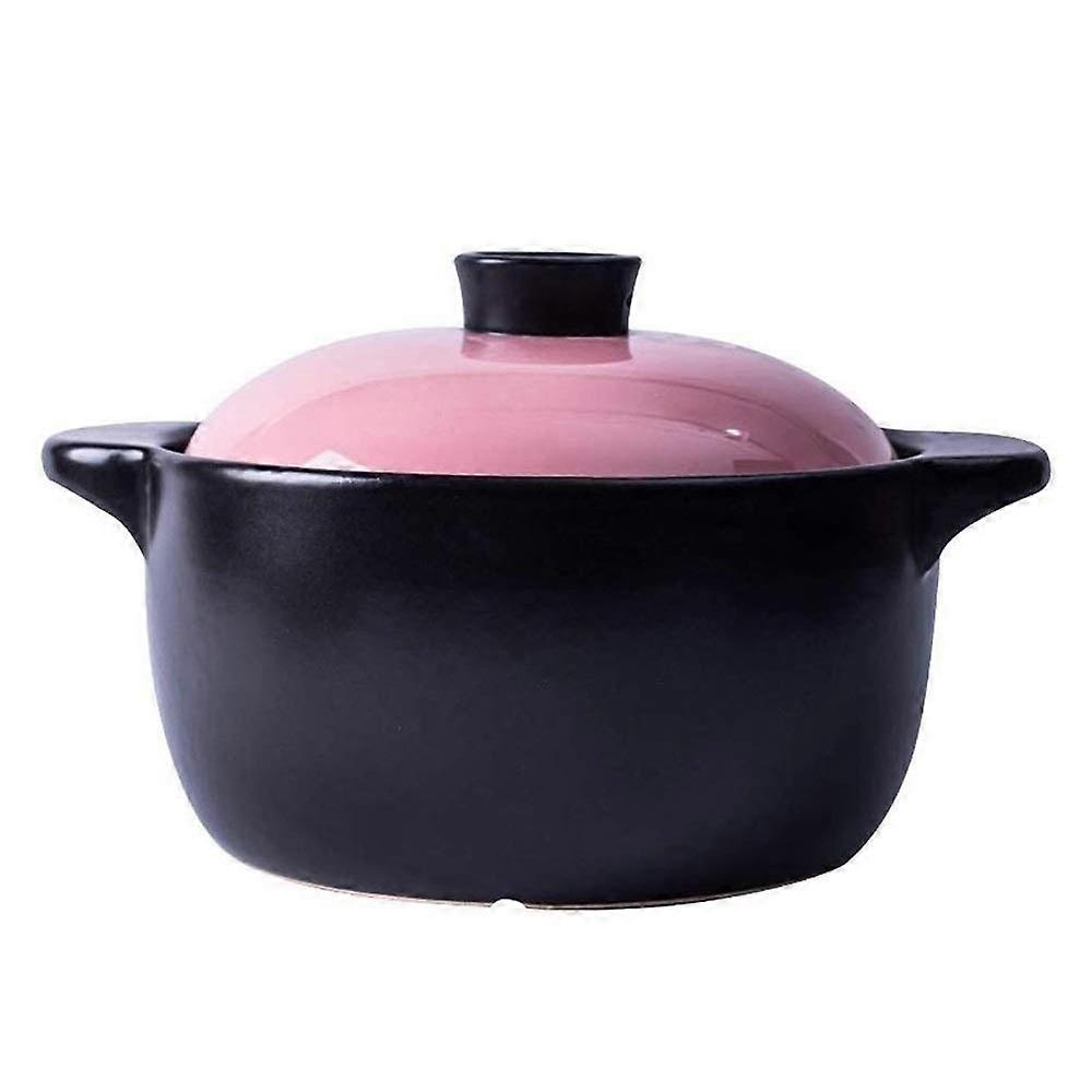 Large Capacity 5L Ceramic Casserole Pot for  Temperature Clay Soup and Stew Cooking