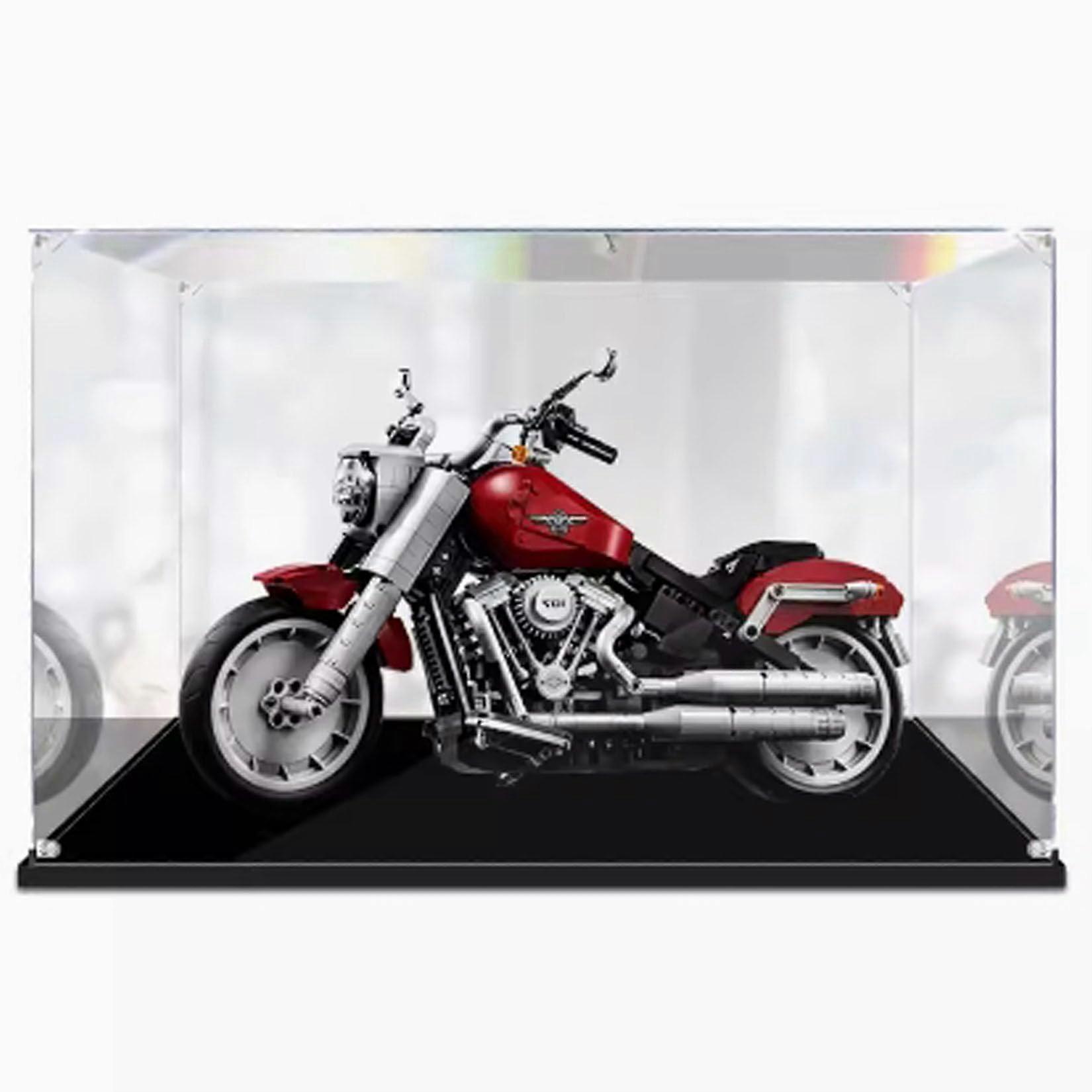 Display Case for  10269 Motorcycle Model, Clear Dustproof Acrylic Box with UV Protection