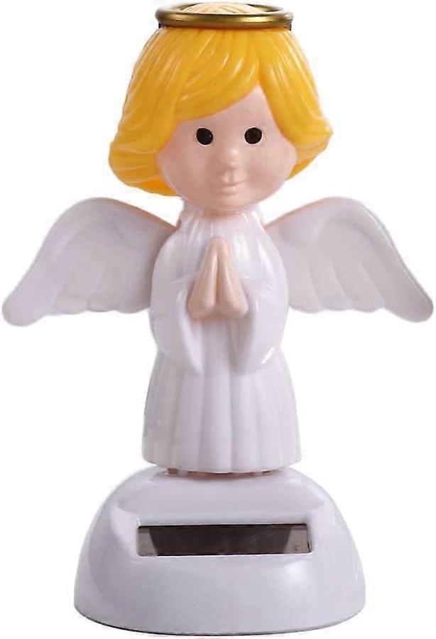 Solar Powered Dancing Angel Figurine for Car Dashboard, Auto Sunlight Motion, No Battery Needed