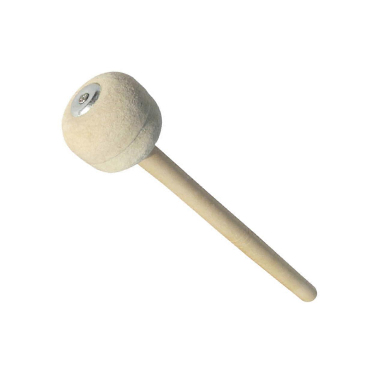 Snare Drum Mallet with Soft Wool Felt Head and Comfortable Maple Handle for Warm Tone Control