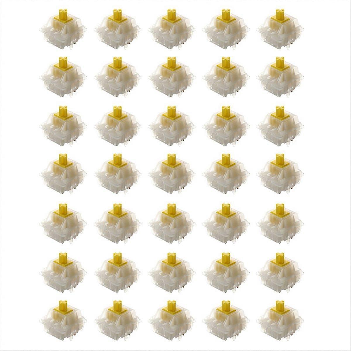  G Yellow Pro Switch for Mechanical Keyboard Pre Lubed,35Pcs