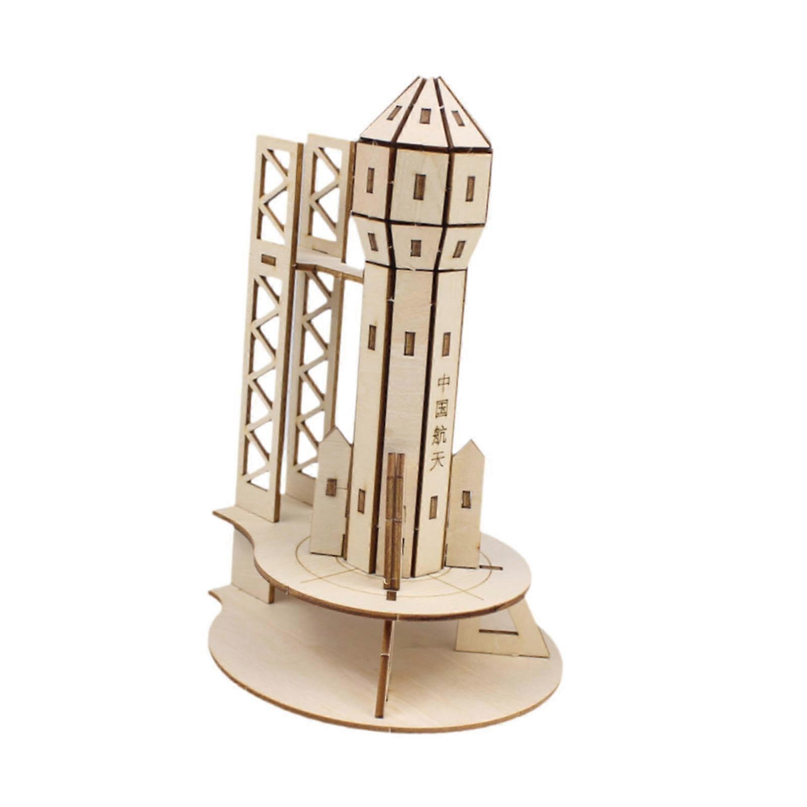 STEM Rocket Kit with Durable Wooden Construction for Kids DIY Science Experiment Learning