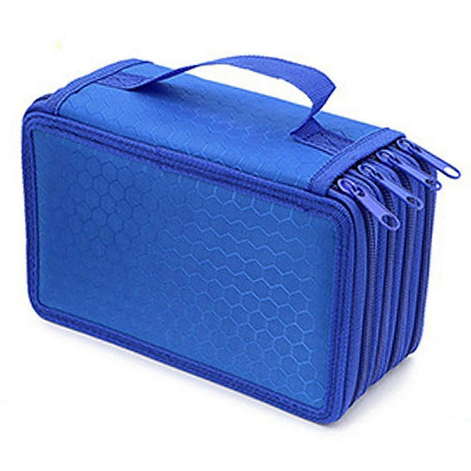 4 Layer Pen Storage Box Bag Large Capacity Pencil Case Organizer
