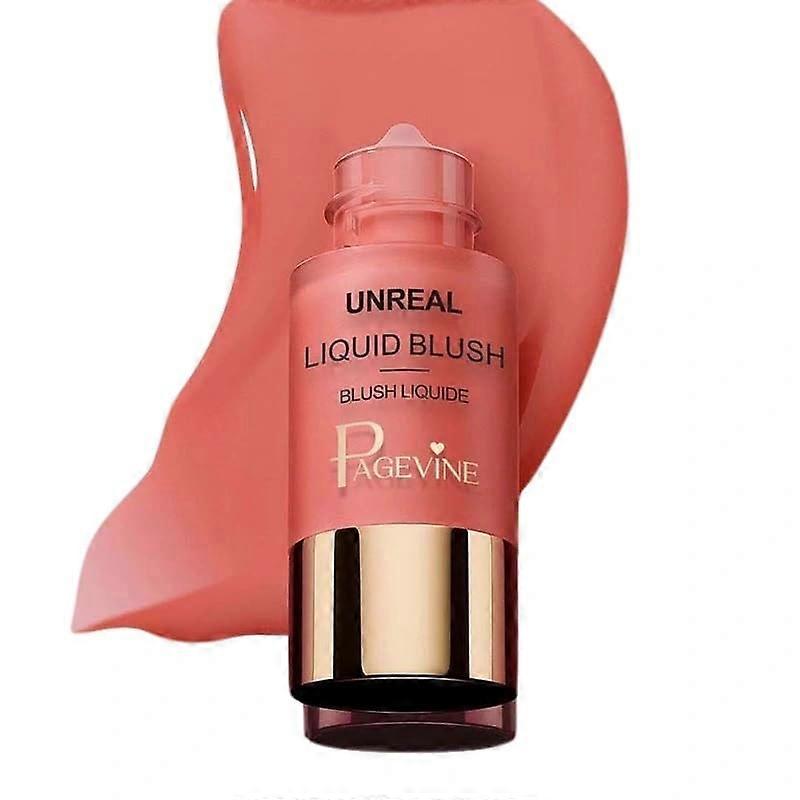 2 Pcs Long Lasting Liquid Blush Set with Precision Tip,  Pigmented, Travel Size Duo