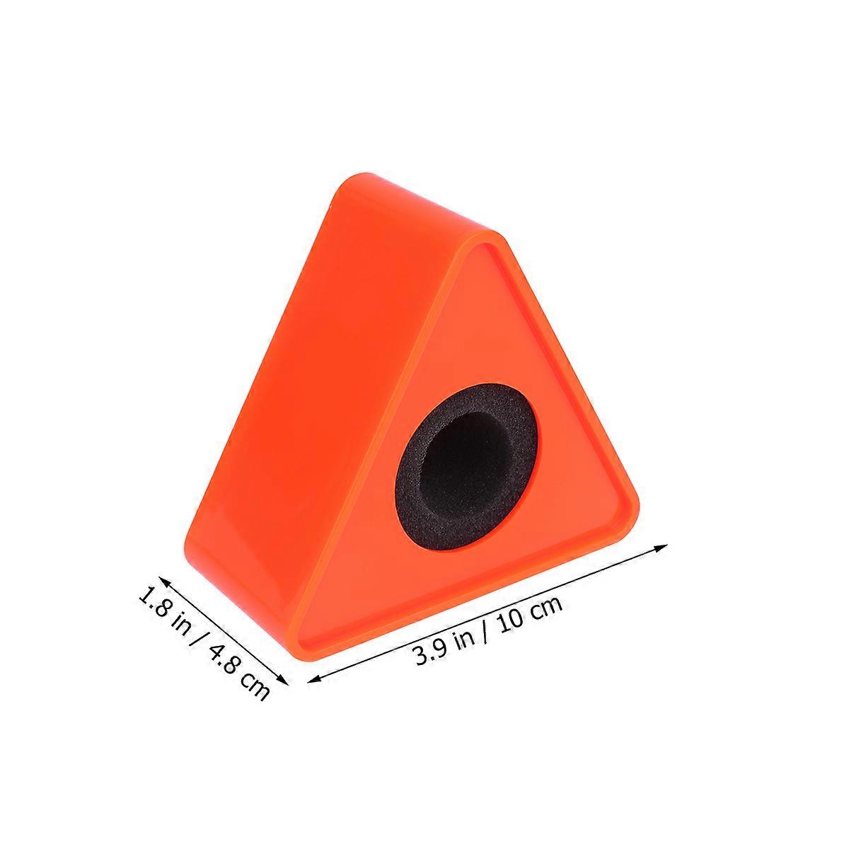 Taibiao Microphone Marks for Professional Interview Logo Stand Microphone Protector Triangle Orange