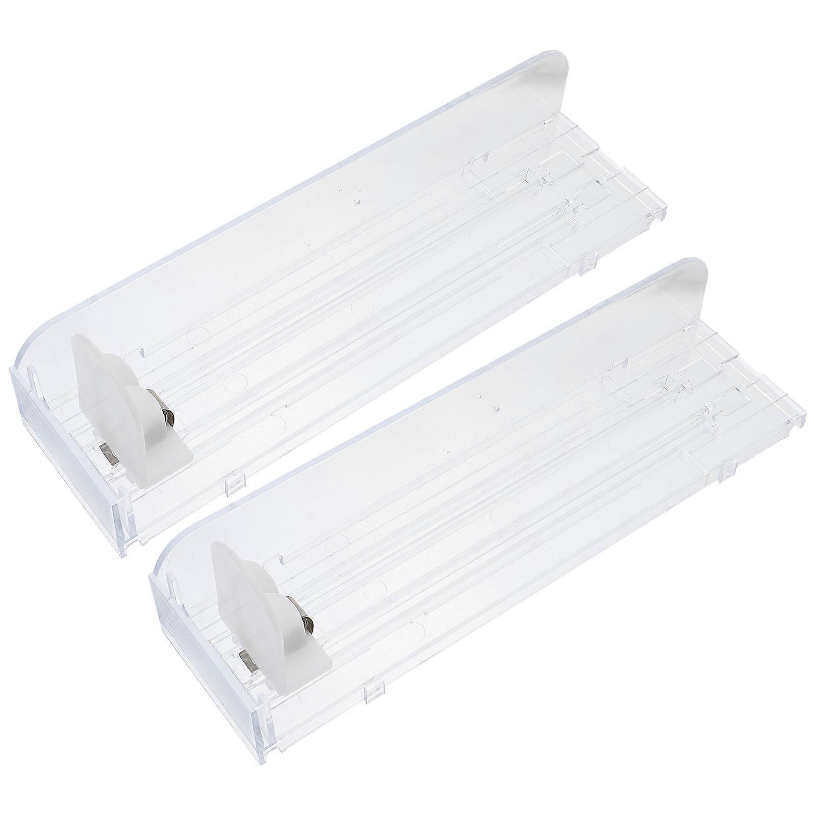 Auto-Push Display Rack for Storage with 4Pcs Transparent Cases