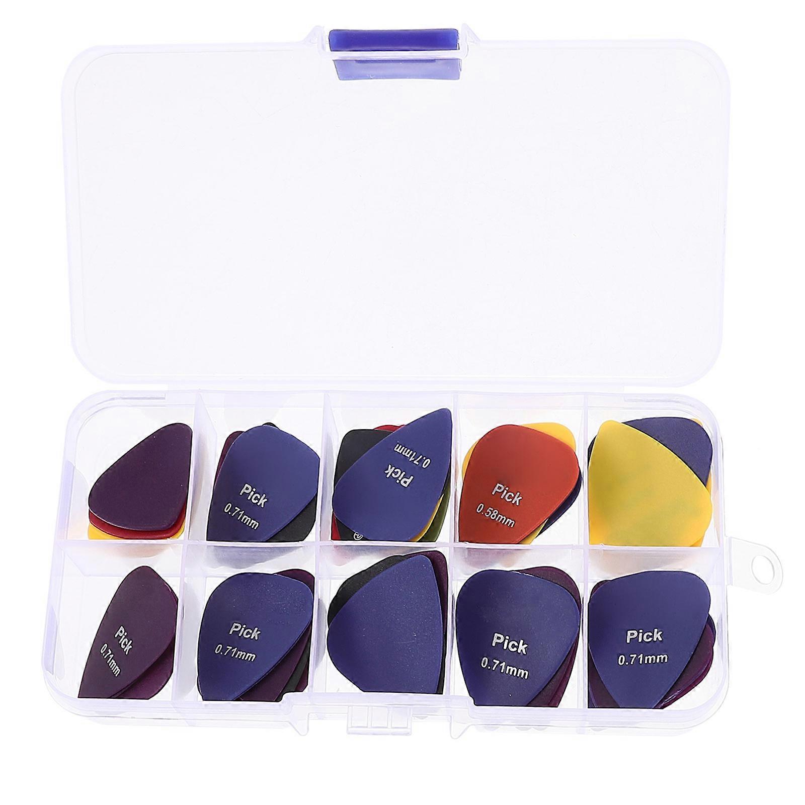 Guitar Picks Folk Guitar Picks for Performance 50Pcs Multi