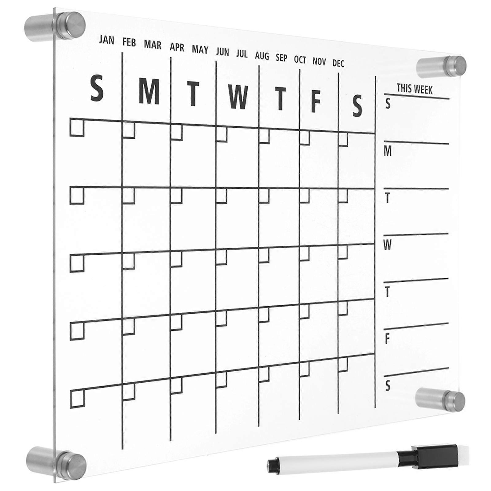 Creative Message Board Erasable Memo Board for 3Sets Transparent