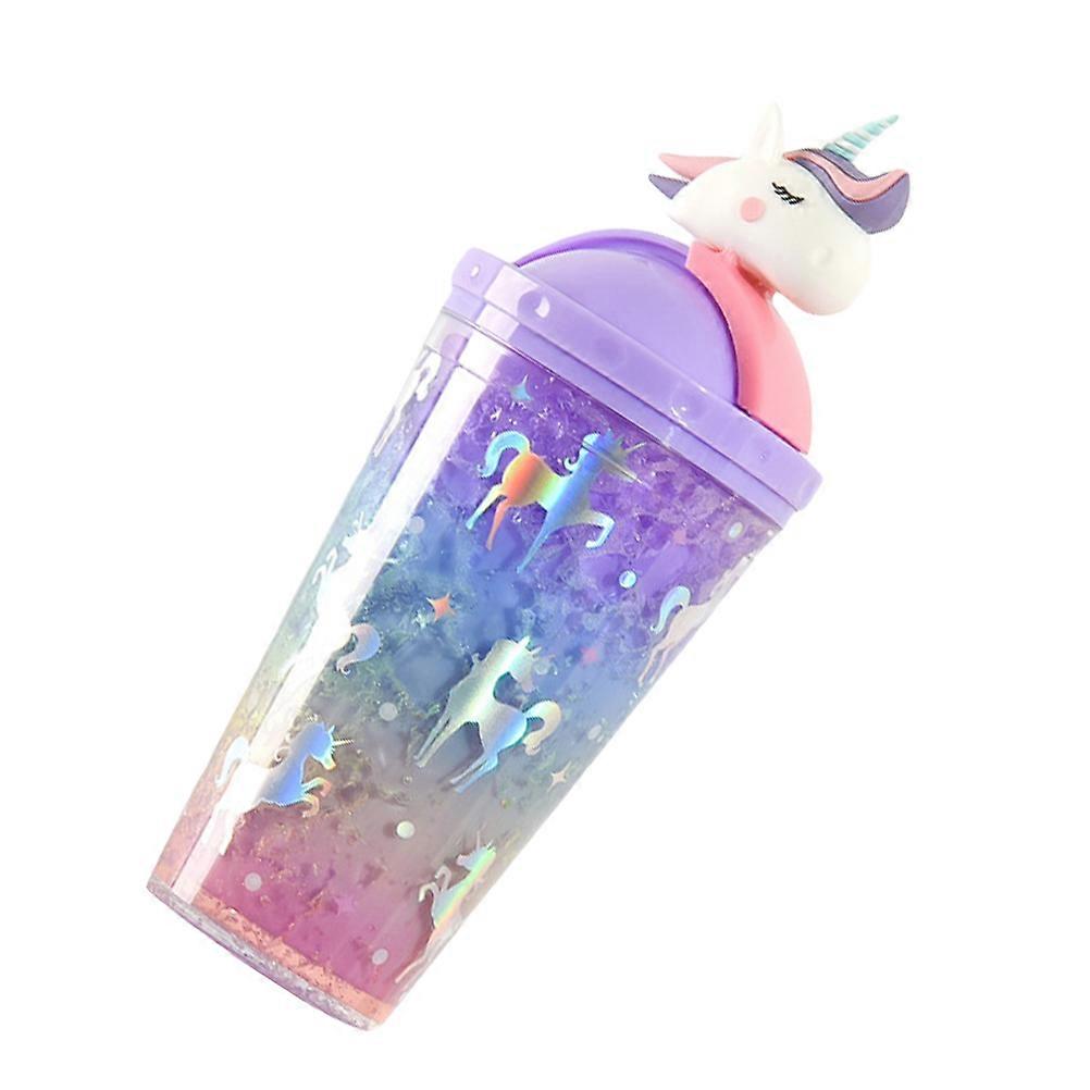 Drinking Bottle for Drinking Water 1Pcs Purple Sippy Cup