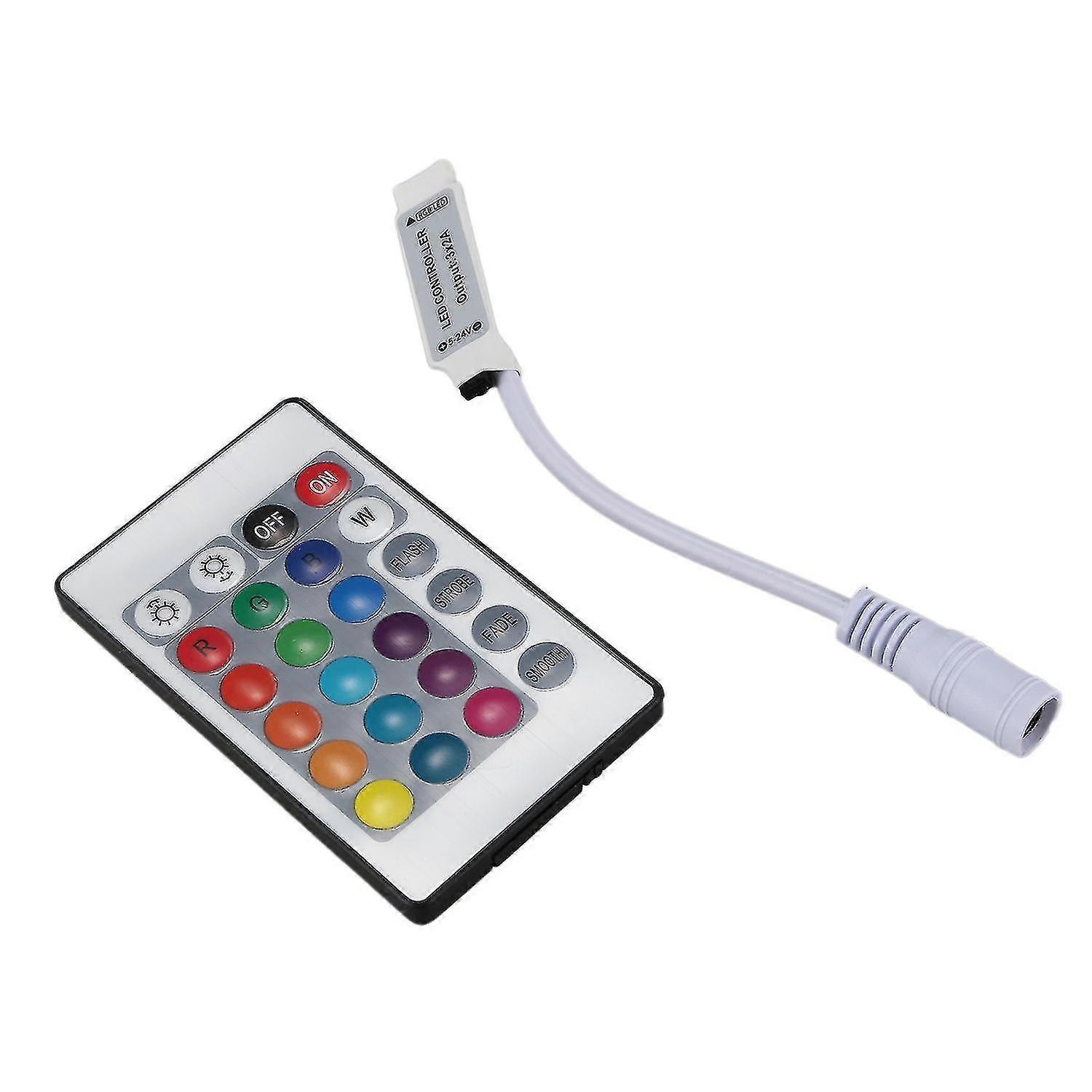 Mini IR Remote Controller 24 Buttons for RGB LED Light Strips