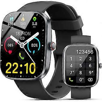 Smartwatch with Call Function, 1.91 Inch IP68 Waterproof Fitness Tracker, Heart Rate and Sleep Monitor, 100+ Sport Modes, Compatible with Android iOS