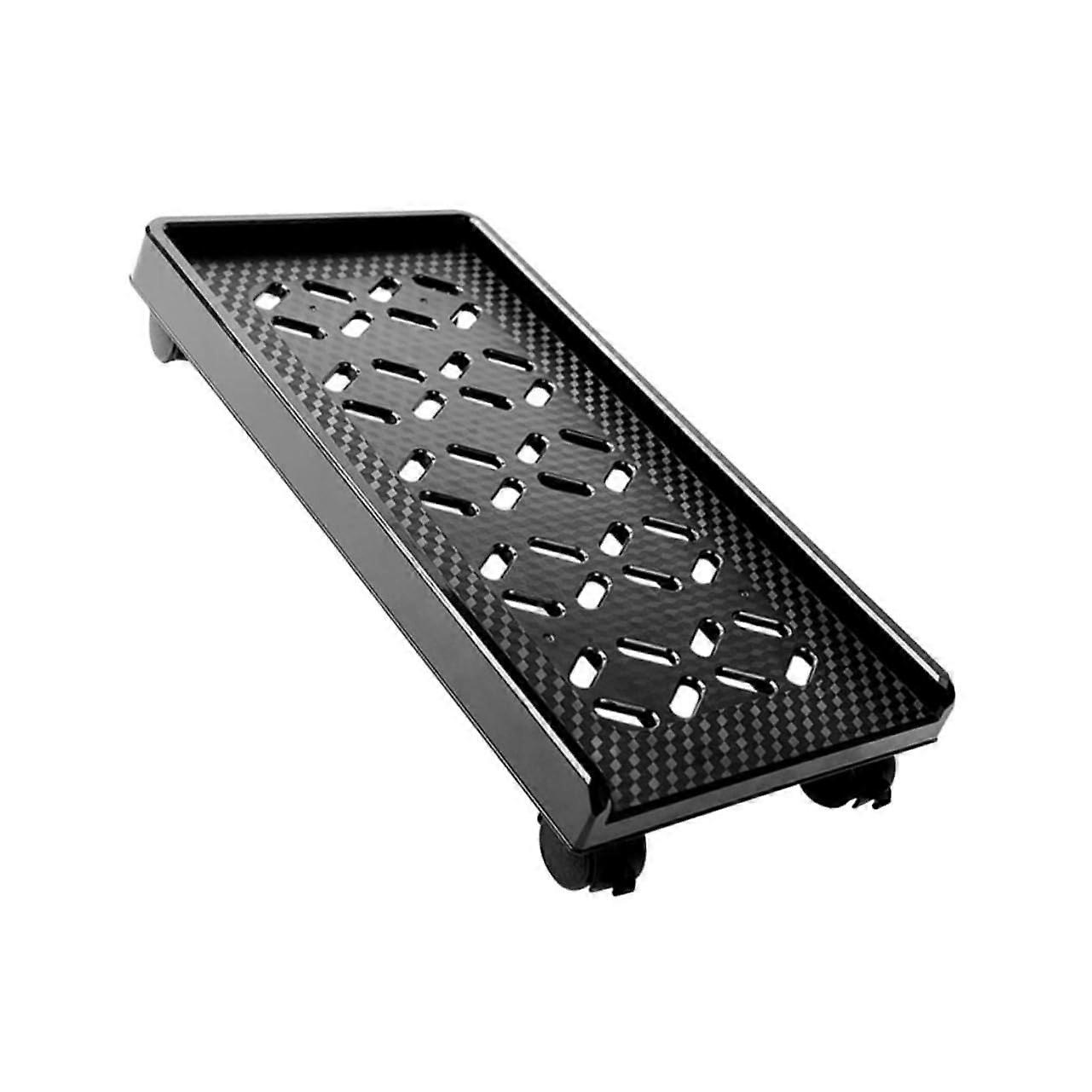 Computer Tower Stand with Wheels Adjustable Mobile CPU Cart for Desktop PCs Improved Airflow