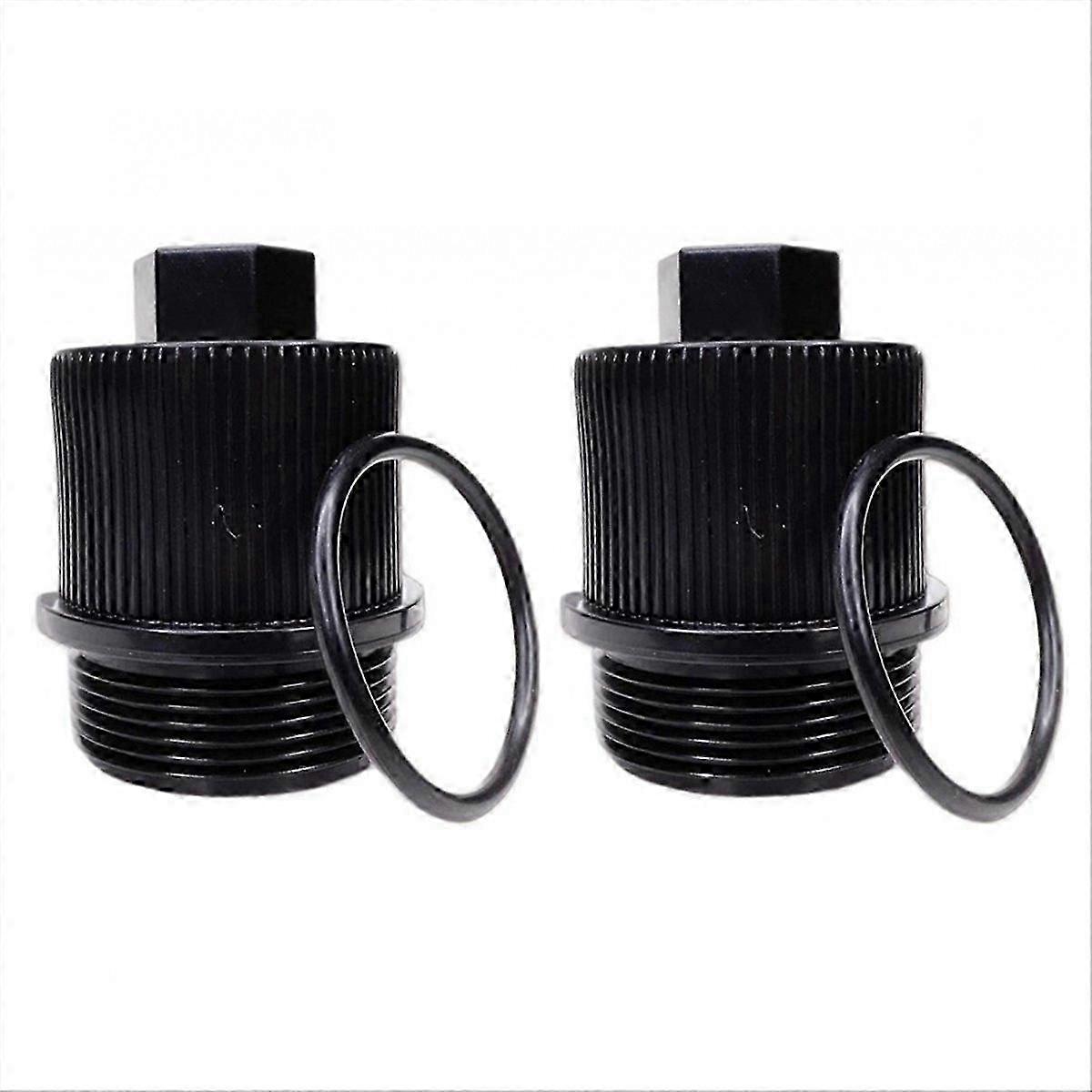 2 Pack Pentair Clean & Clear Plus Drain Plug Cap Replacement 190030 with O-Ring