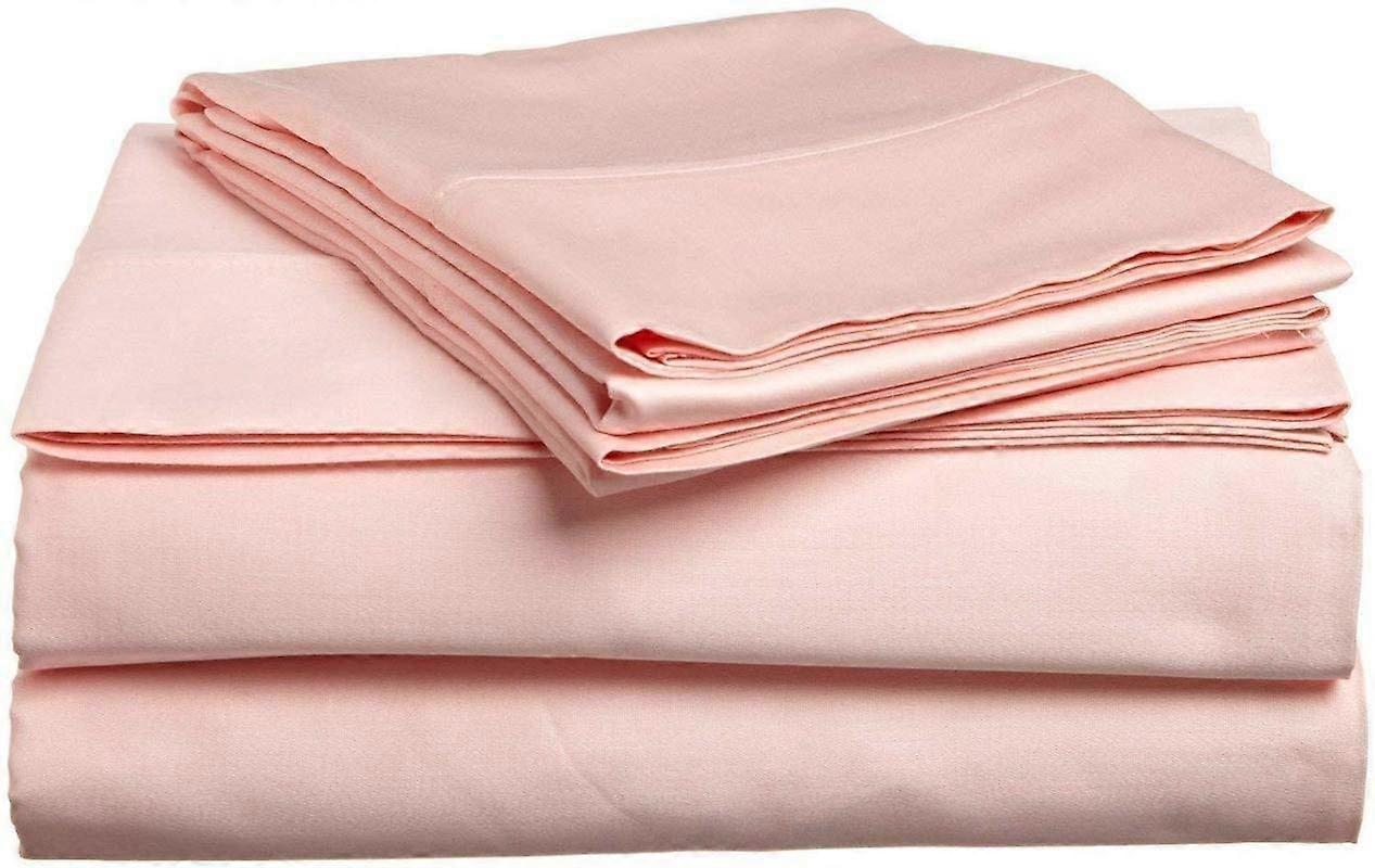 Split King Sheet Set 1000 Thread Count Giza Cotton Deep Pocket 5 Piece Adjustable Bed Peach Sheets