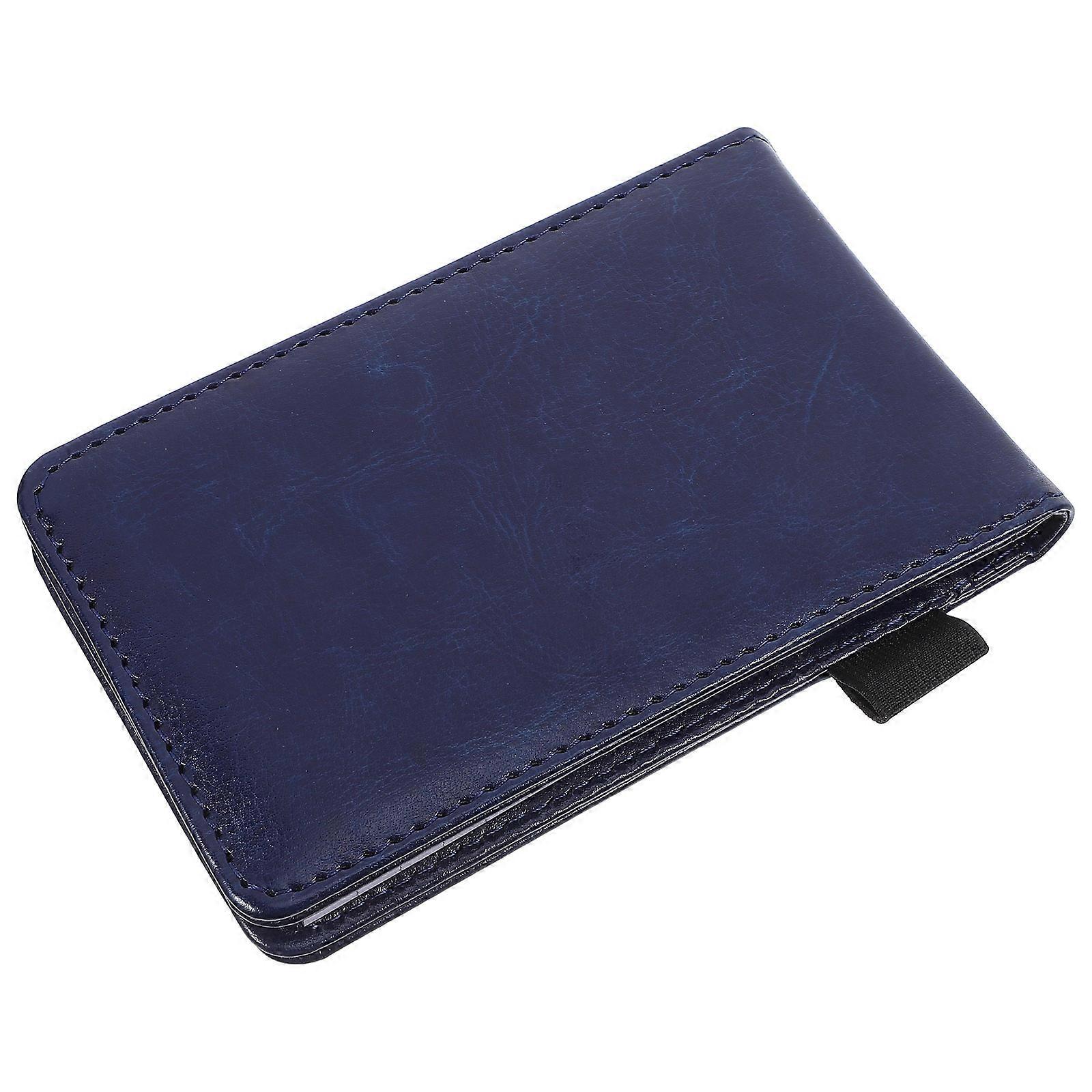 Decorative Scrapbook Business Notebook for Notes 2Pcs Dark Blue Material