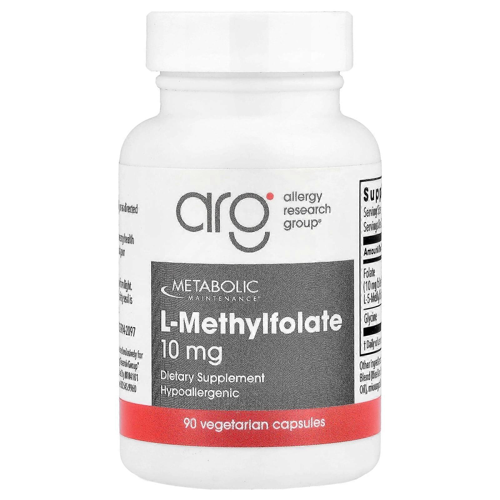 Metabolic Maintenance, L-Methylfolate, 10 mg, 90 Capsules