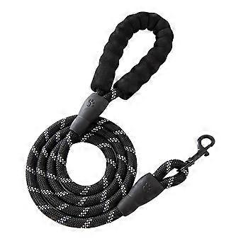 Heavy Duty Nylon Dog Leash – 5/6.5/10Ft with Padded Handle – for All Dogs Training