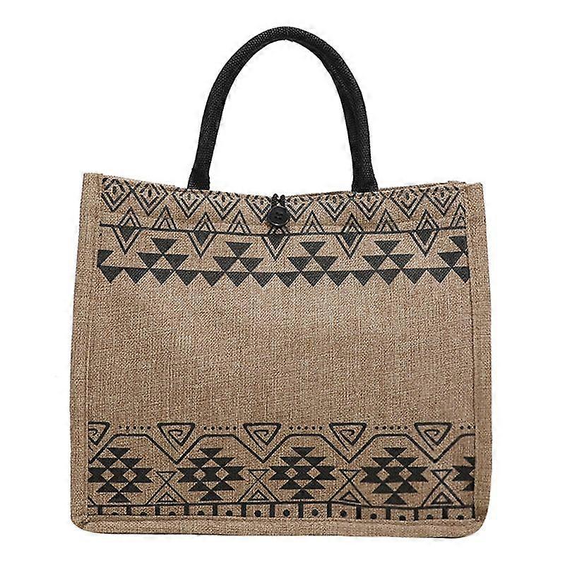 Simple Large Capacity Linen Tote Bag