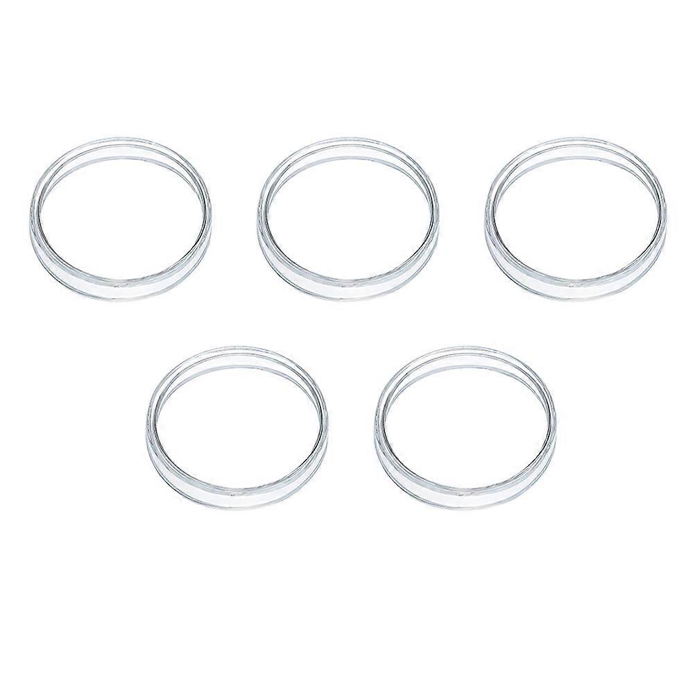 Transparent Glass Petri Dishes for Laboratory Function 5Pcs Set