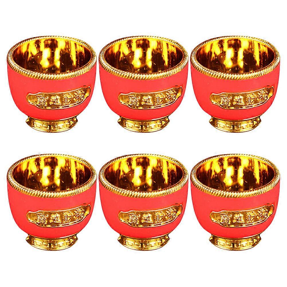 Plastic Offering Cup Small Offering Cup for Drinking Use 6Pcs