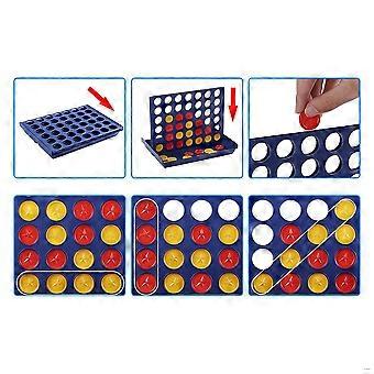 Stereo board game for kids, family gatherings, parties, adults, children, portable travel four-in-a-row game,