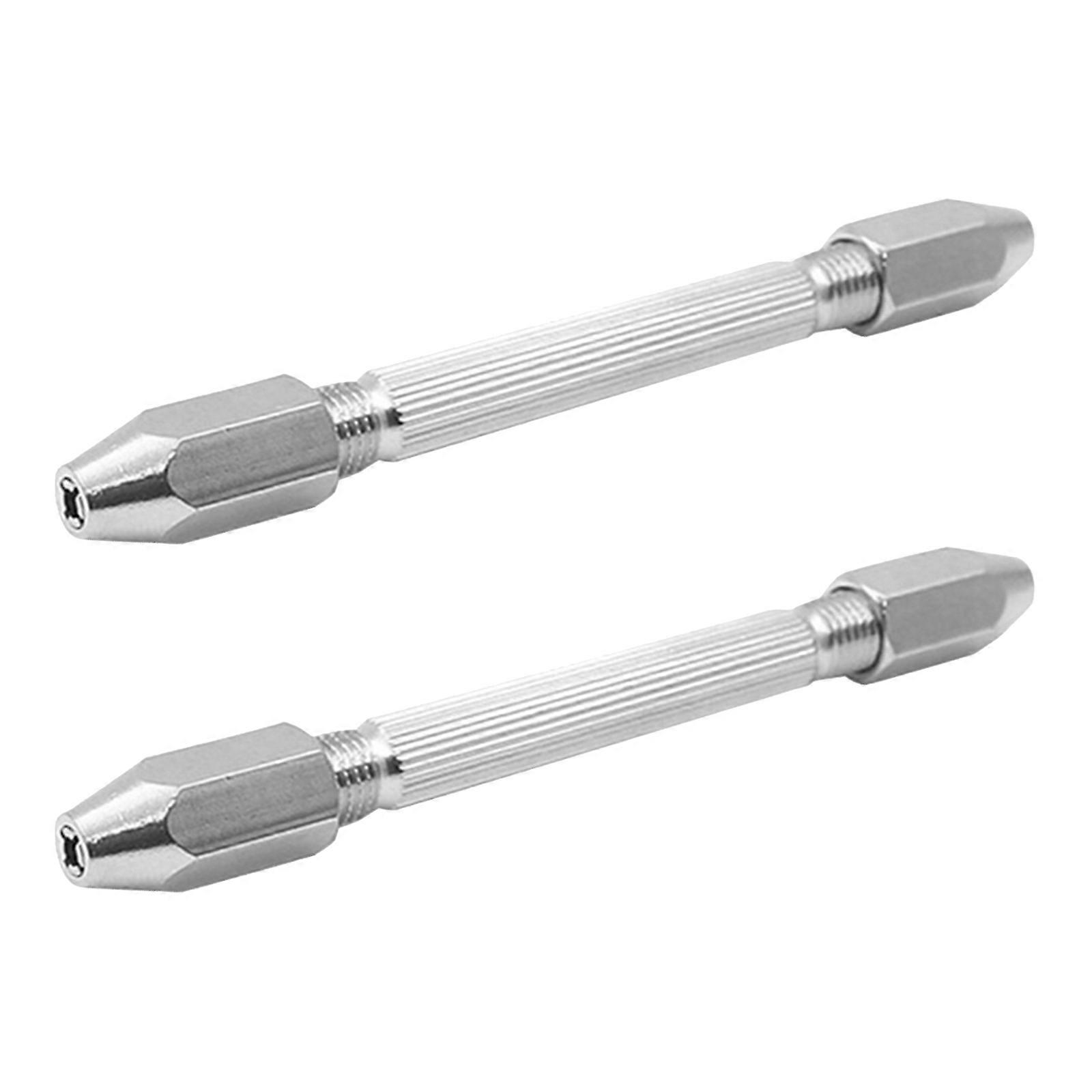 2pcs Profissional Hexagonal Double Ended Pin Vise Wire Tool Pin