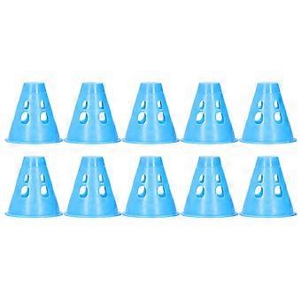10pcs Camping Tent Nail Warning Cap Light Cap Viajando ao ar livre Acessório de piquenique (azul)