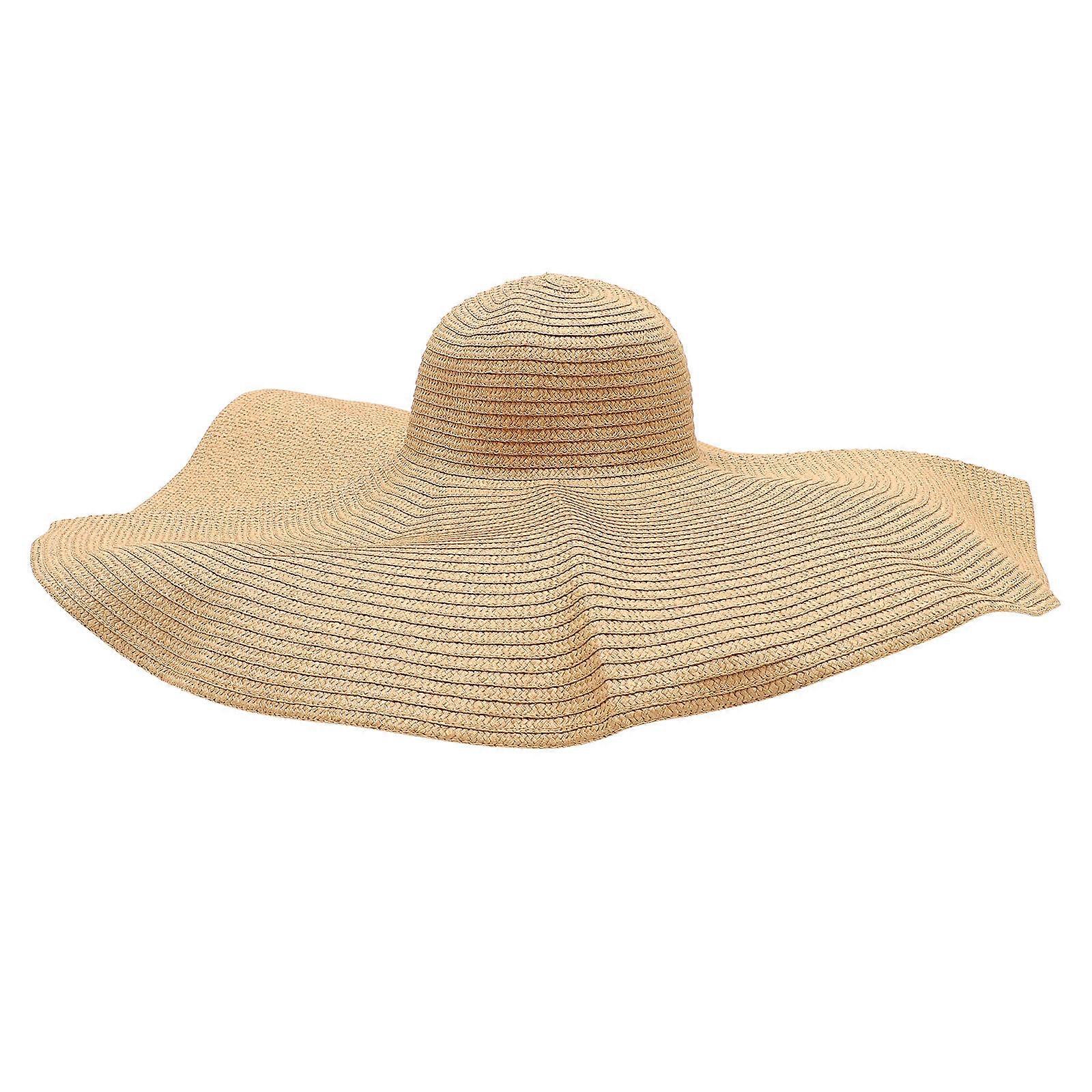 Beach Straw Hat Large Straw Hat Ensuring Sun Protection