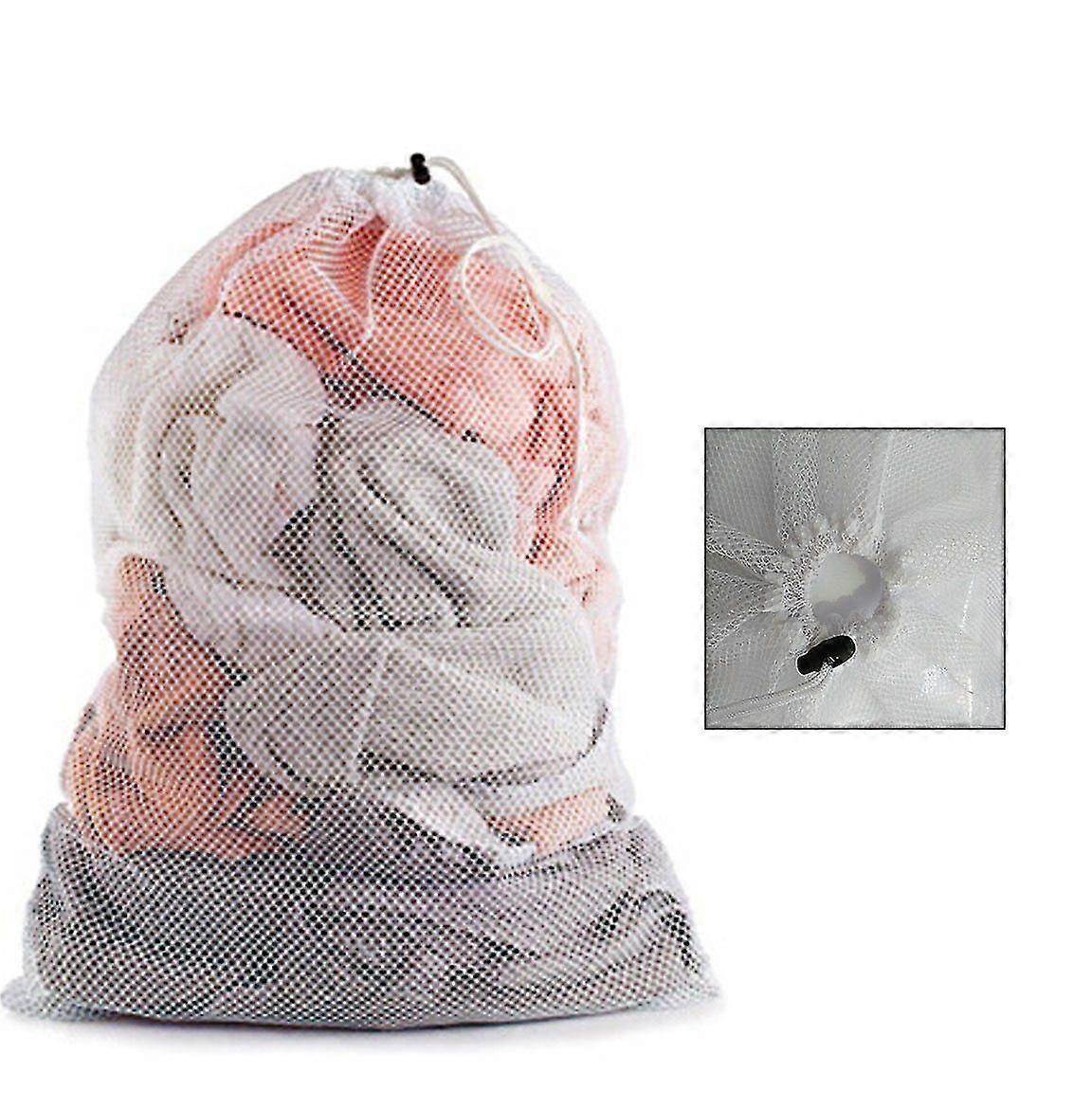 Large Size Solid Color Drawstring Laundry Bag