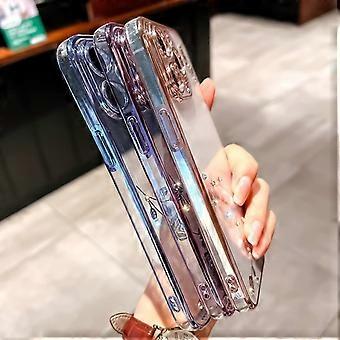 Tybiky Custodia per iPhone 14 Plus, in silicone con brillantini, trasparente, in TPU, trasparente, con rivestimento lucido, con strass, per iPhone 14 Plus, colore: argento Tybiky Custodia per iPhone 14 Plus, in silicone con brillantini, trasparente, in TPU, trasparente, con rivestimento lucido, con strass, per iPhone 14 Plus, colore: argento