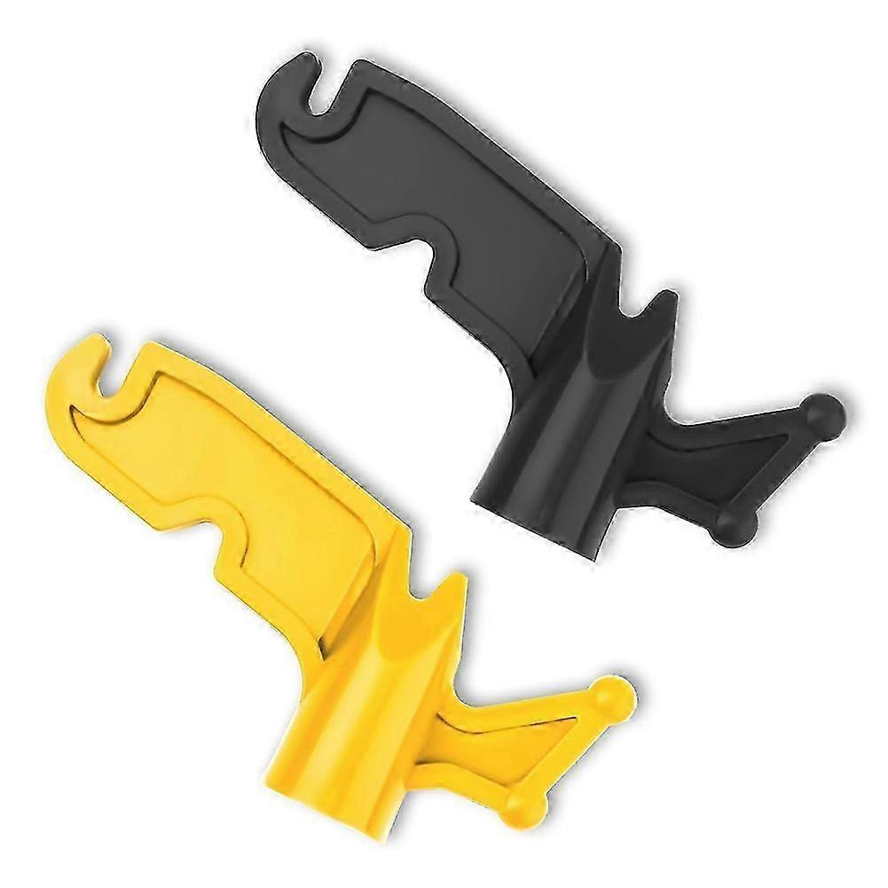 2pcs Extension Pole Hook,3/4inch Inner Diameter Screw-in Multi-Purpose Plastic Utility Hook Attachment Plastic Pole Hook