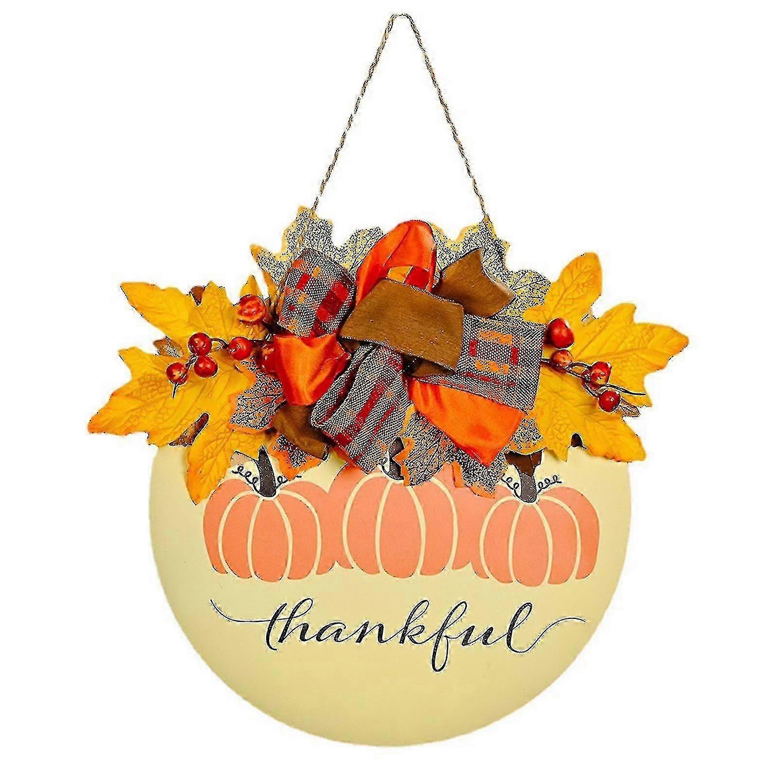 Pumpkin Pattern Door Plaque