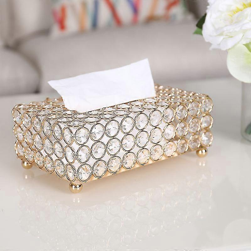 1 Pcs Rectangular Crystal Tissue Box Cover