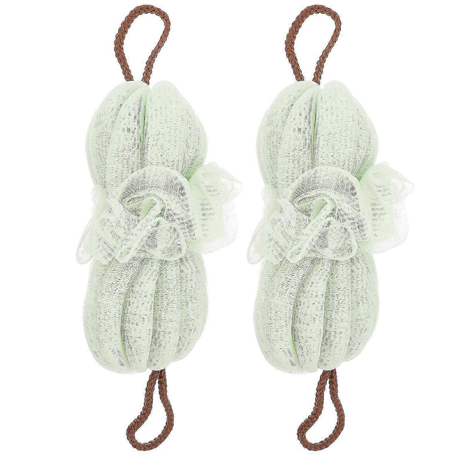 Household Exfoliating Bath Towels, Back Scrubbers, 2Pcs, Durable