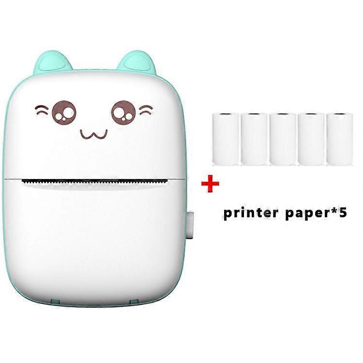 Mini Thermal Printer, Bluetooth Labler Maker, Portable Label Printer, Mini Printer Compatible with Android and ios, Printable Photos, Lists, QR Codes,