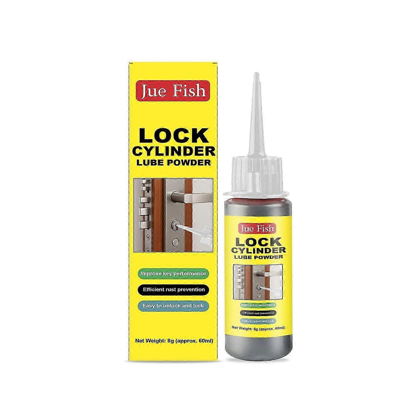 Graphite Lock Core Lubricating Powder - Smooth, Dust-Free, Rust-Proof, 60ml