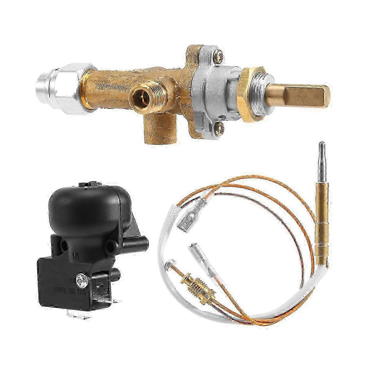 Propane Fire Pit Safety Controller with Thermocouple Sensor and Valve Knob
