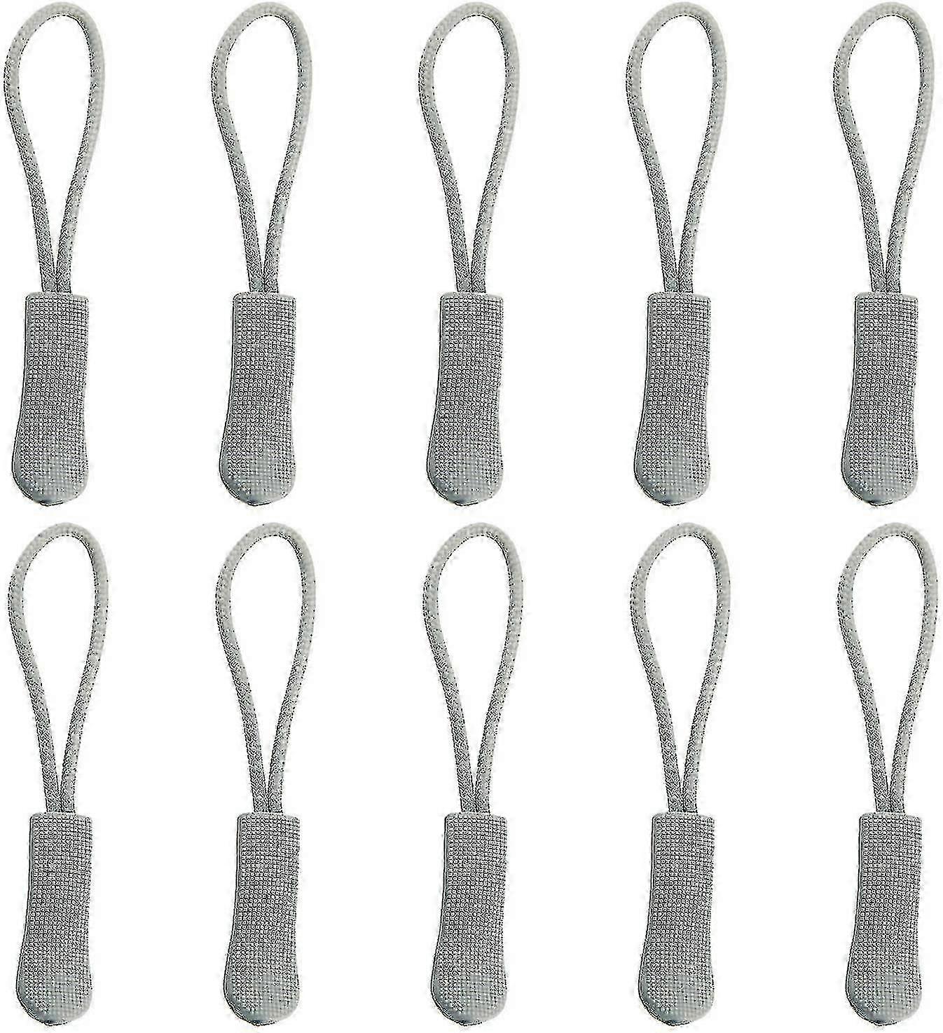 Orange Zipper Pull Cord Extenders - 10 Pack Replacement