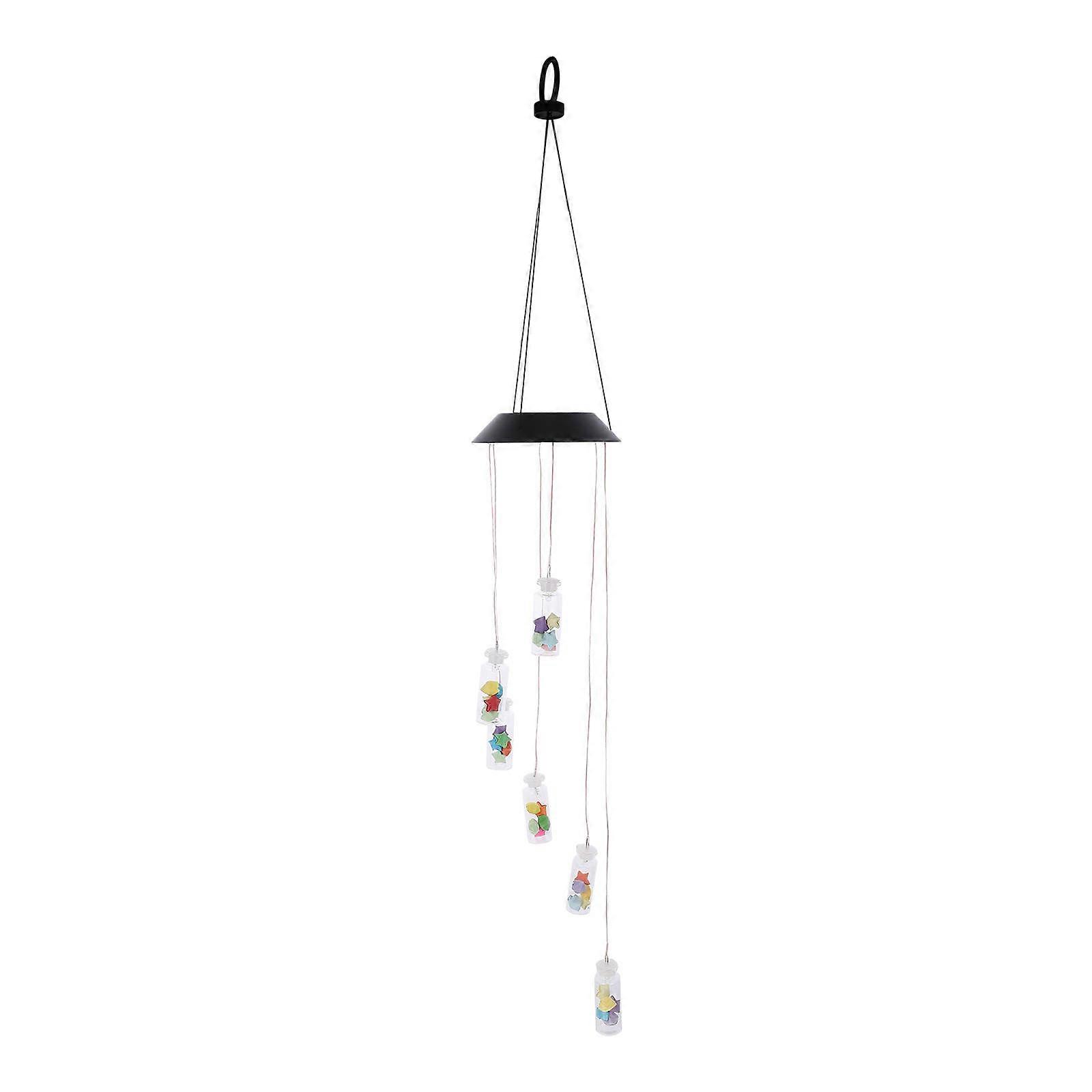Solar Wind Bell Bottle Wind Chime Hanging