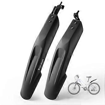WEST BIKING Extra Wide & Long Mountain Bike Fenders, Full Coverage Mud Guards for 20 22 24 Inch Bicycles