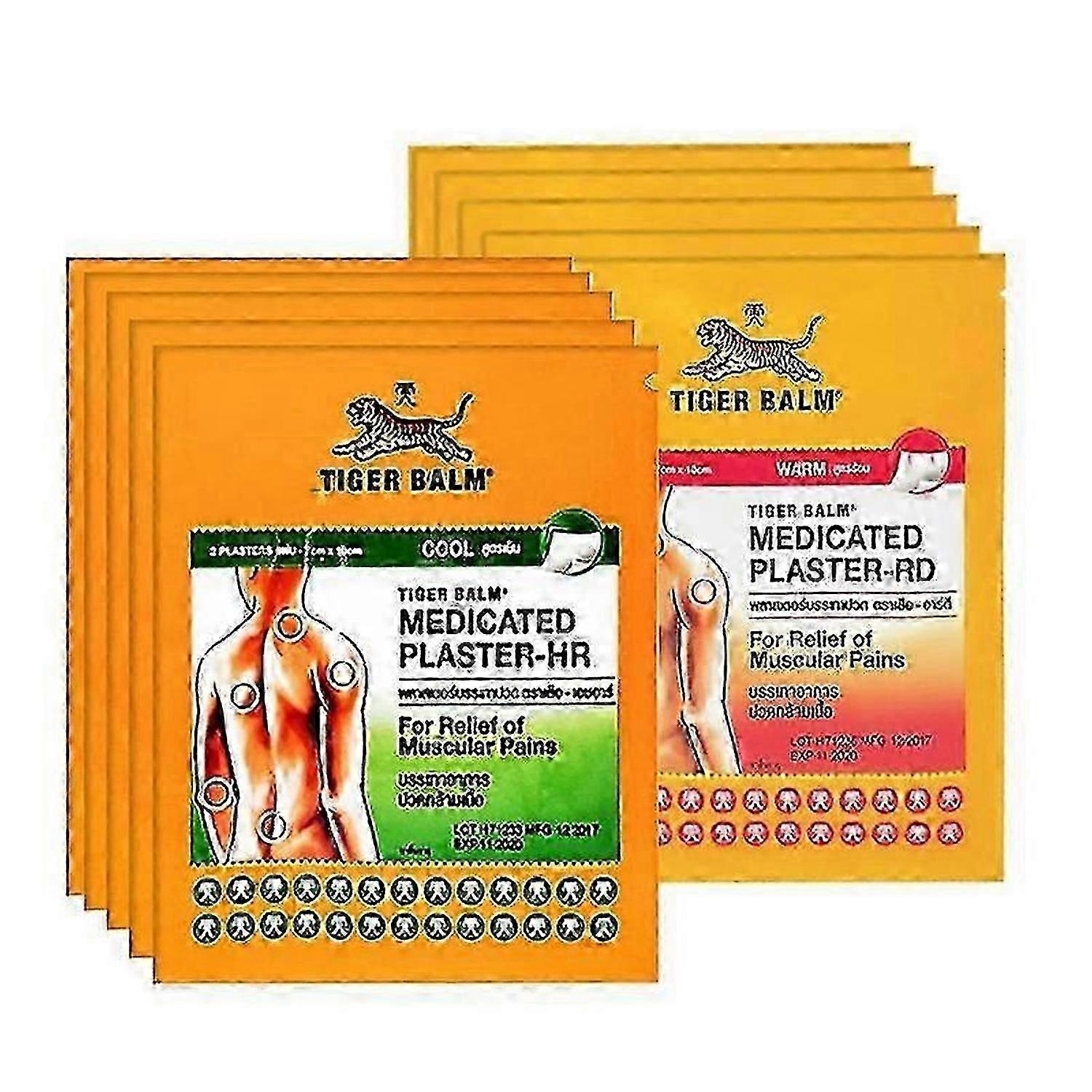 10Bags Red/Green Tiger Balm Patch