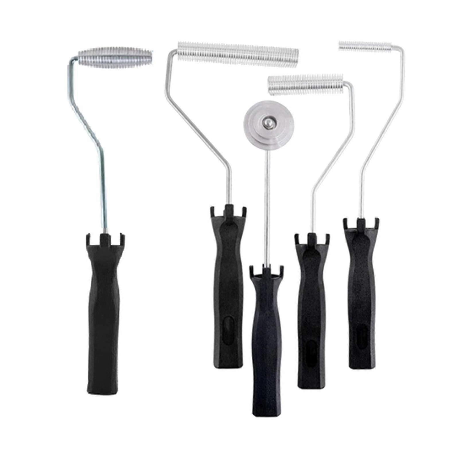 5pcs Fiberglass Roller Kit Bubble Paddle Tool Laminating Roller Kit