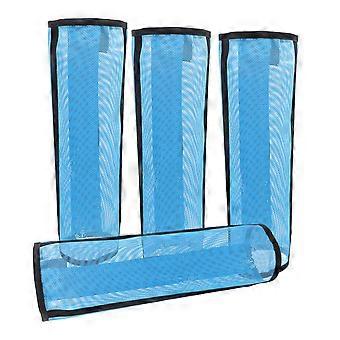 Stivali da mosca per cavalli 4 pezzi Mesh Fly Boots Leg Fatigue Leggings in rete di plastica traspirante Forniture per cavalli protettive per gambe per cavalli